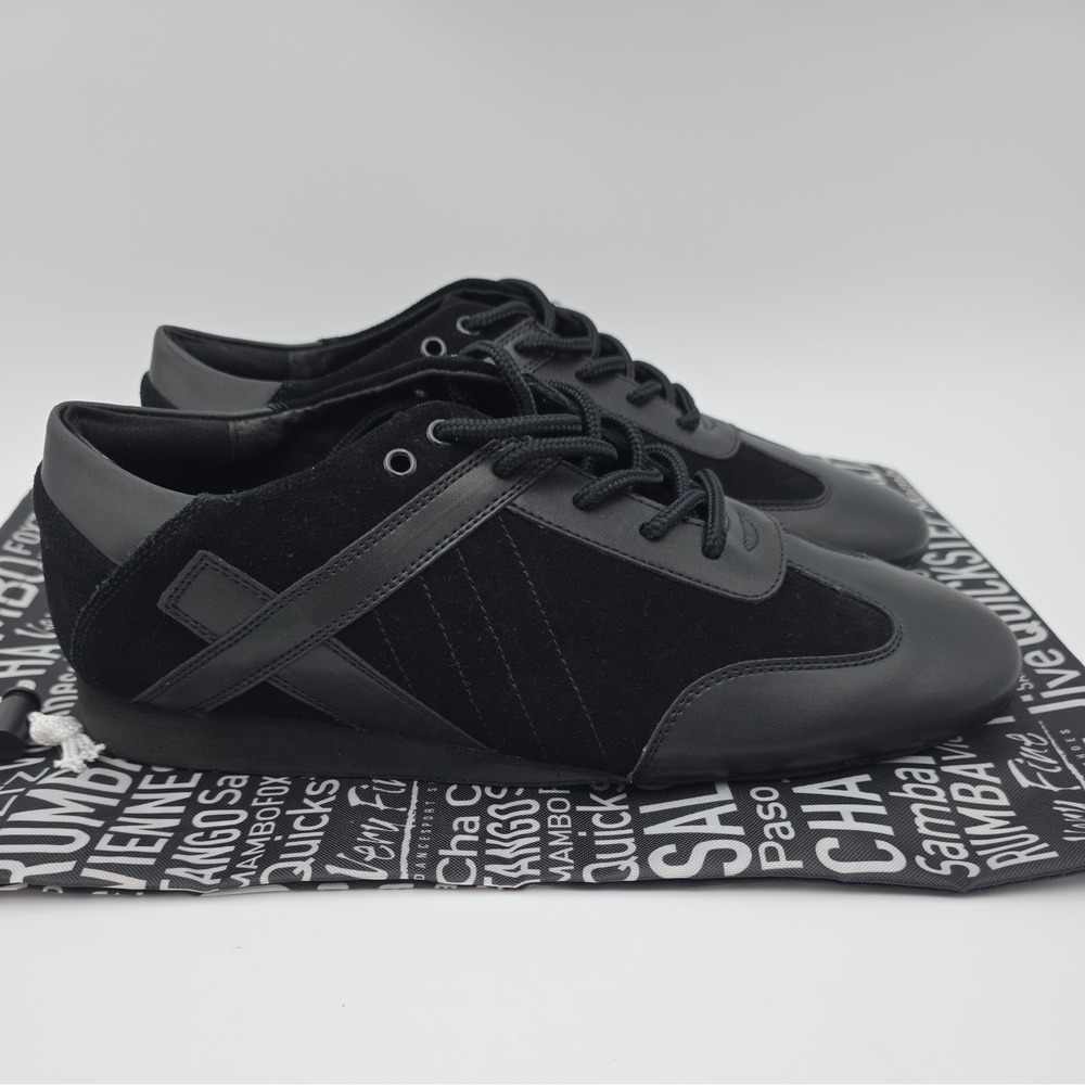 Very Fine Dance Shoes Men's 9.5 Latin Rhythm Ballroom SERO106BBX Flat Heel New